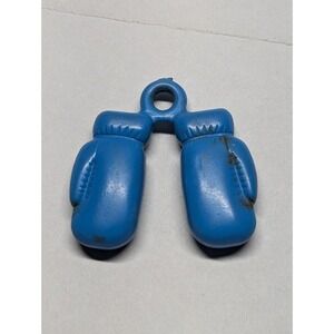 Vintage Boxing Gloves Charm Cracker Jack Gumball Vending Prize Toy Blue